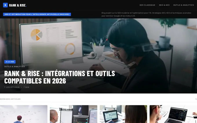 Blog Rank & Rise créé avec ForgR